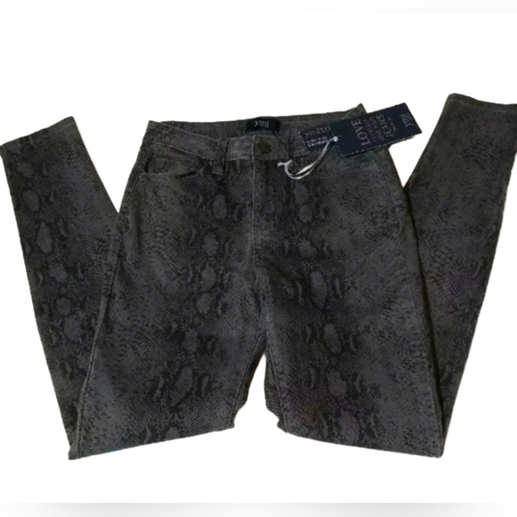 YMI Denim - YMI High Rise Snake Print Skinny Jeans Sz 5/27 NWT